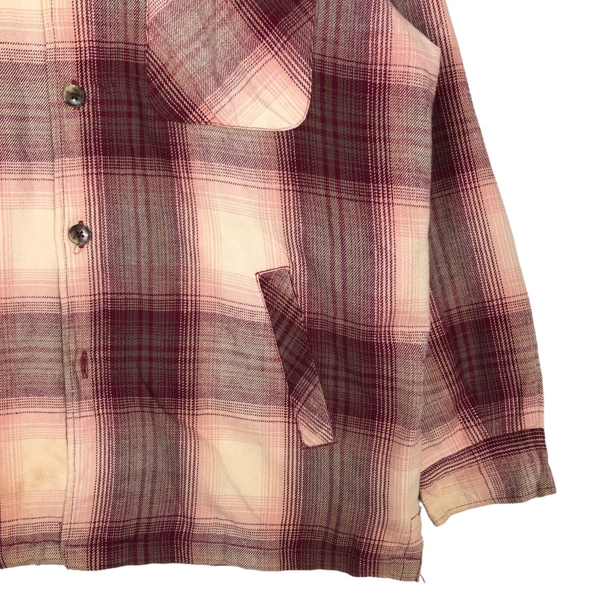 Flannel 🔥Vintage Wool Jacket Sea Hop Issey Miyake Tartan Design Size US L / EU 52-54 / 3 - 7 Thumbnail