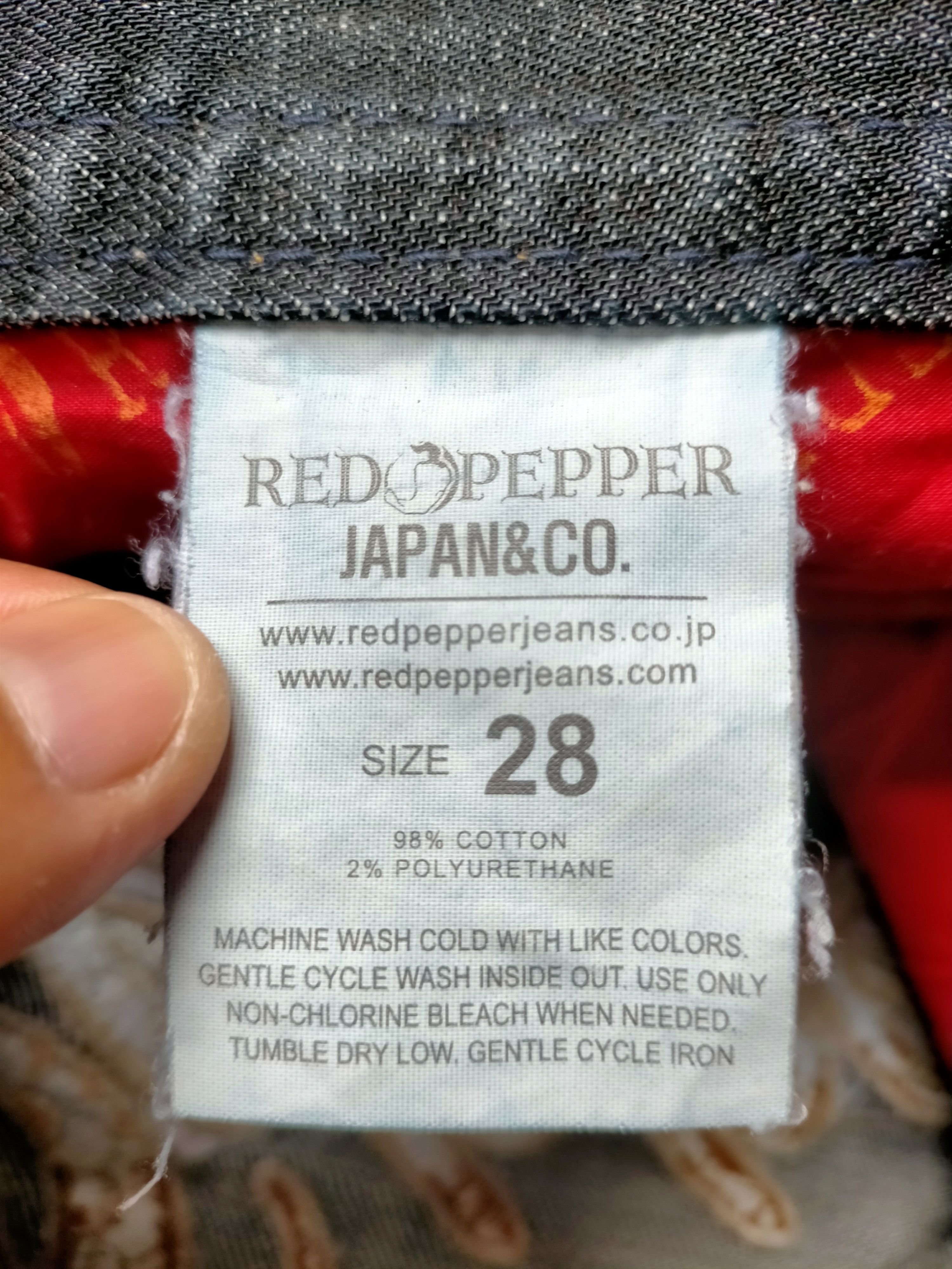 If Six Was Nine Flare Jeans Red Pepper Embroidered Boot cut Jeans Size US 29 - 22 Thumbnail