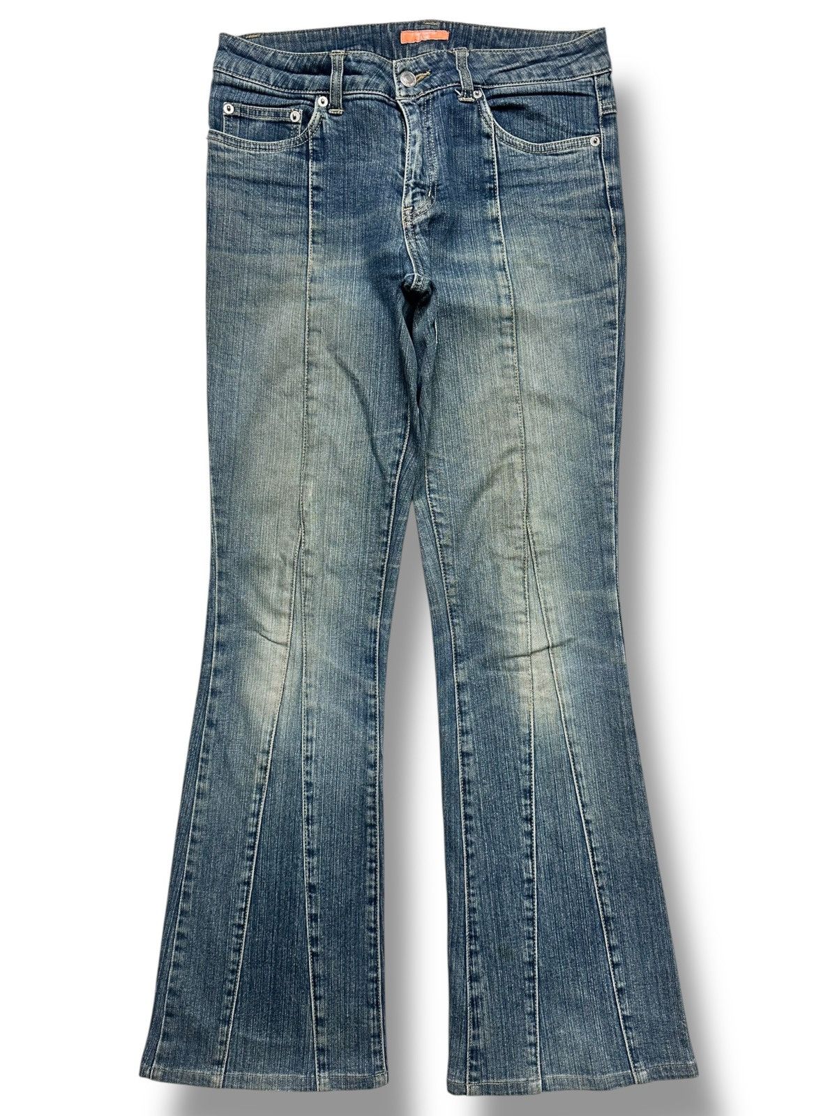 Japanese Brand Vintage Castanets Club Flared Jeans High Rise, Light Wash Size US 31 - 1 Thumbnail