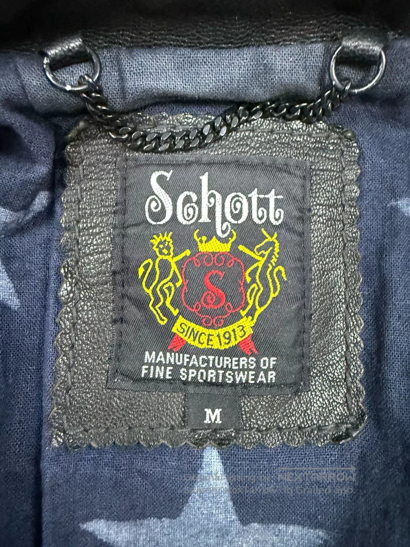 Schott Schott Men's Goat Leather Motorcycle Jacket. Size US M / EU 48-50 / 2 - 4 Thumbnail