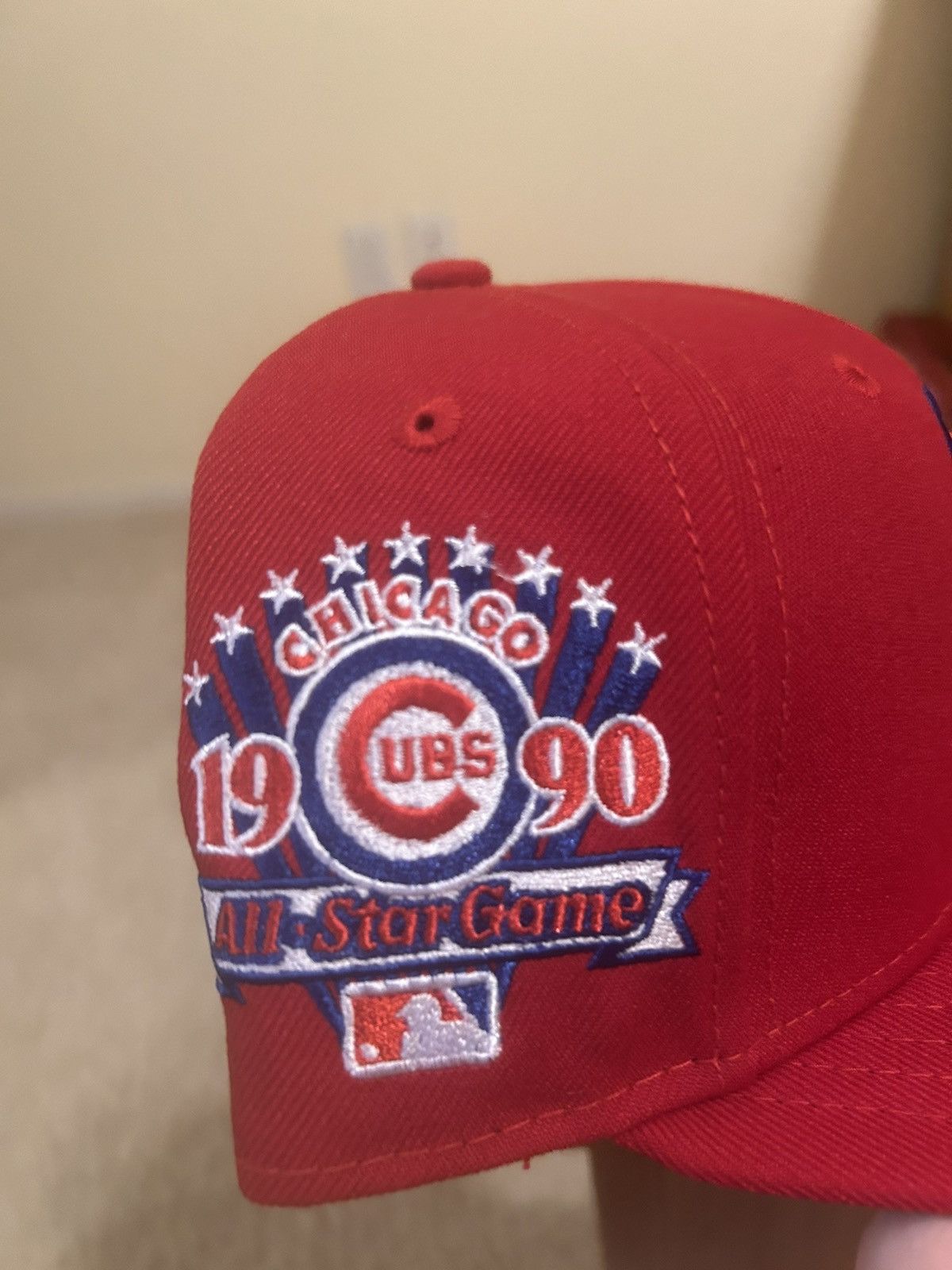 New Era Red/blue Cubs 1990 All Star Game Fitted Hat Size 7 Size ONE SIZE - 2 Thumbnail