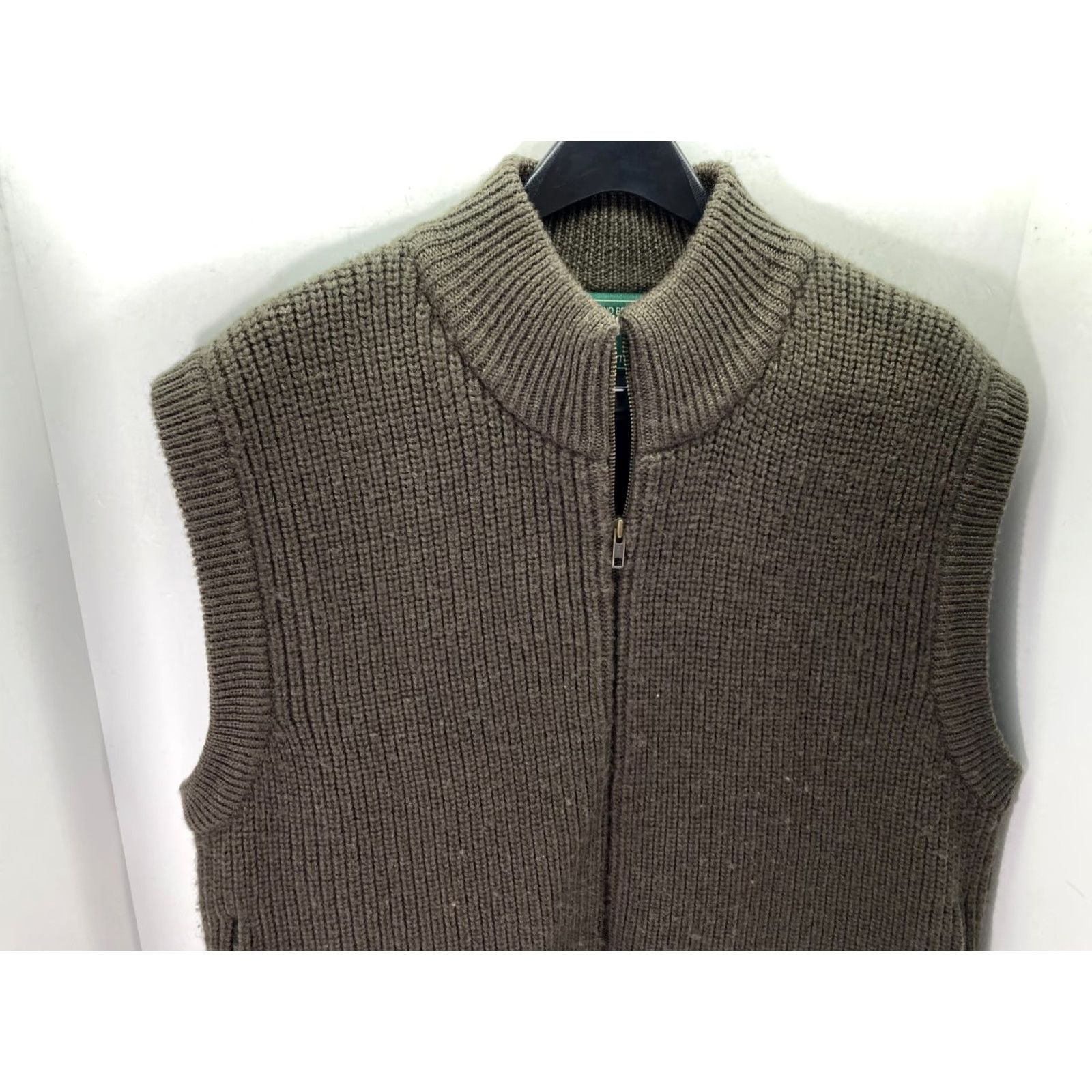 Vintage VINTAGE Woolrich Ducks Unlimited Sweater Vest Mens L Brown Wool Full Zip Ribbed Lined Size US L / EU 52-54 / 3 - 2 Thumbnail