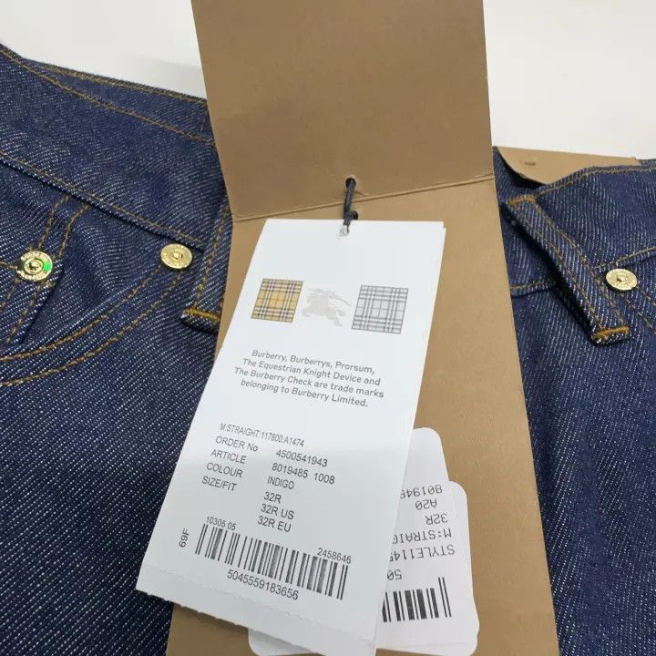 Burberry Burberry Burberry Men's Slim Fit Indigo Casual Jeans-2507 Size US 32 / EU 48 - 5 Thumbnail