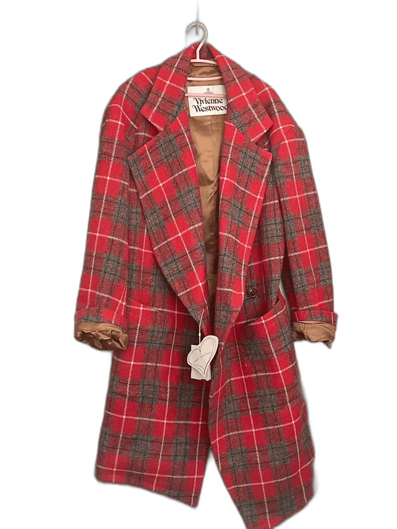 Vivienne Westwood Vivienne Westwood Red Plaid Wool Coat - dmc Size M / US 6-8 / IT 42-44 - 1 Thumbnail
