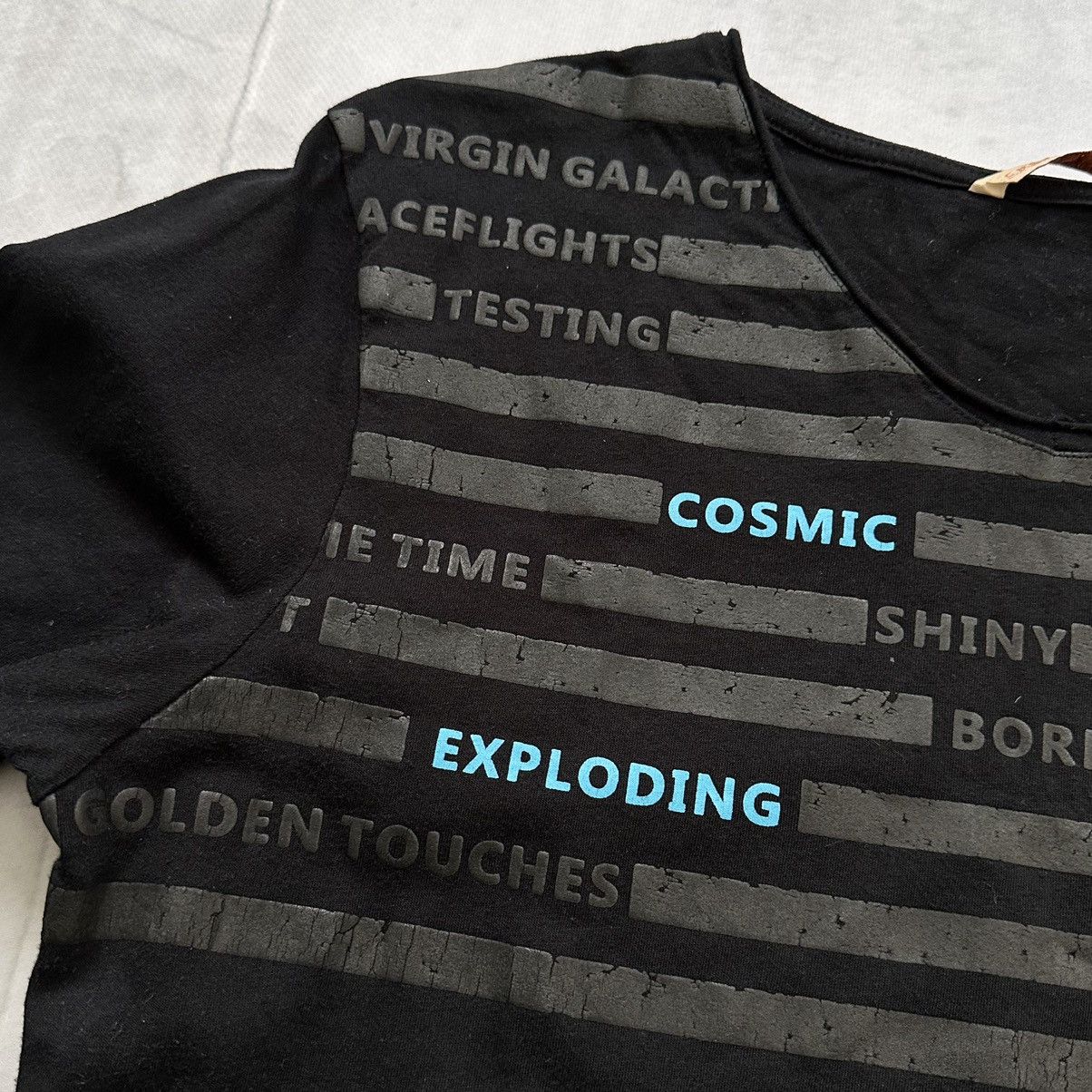 Hysteric Glamour × If Six Was Nine × Le Grande Bleu (L.G.B.) Japan Striped Poem LGB Junya Watanabe Vibe Long T Shirt Y2K Size US L / EU 52-54 / 3 - 3 Thumbnail