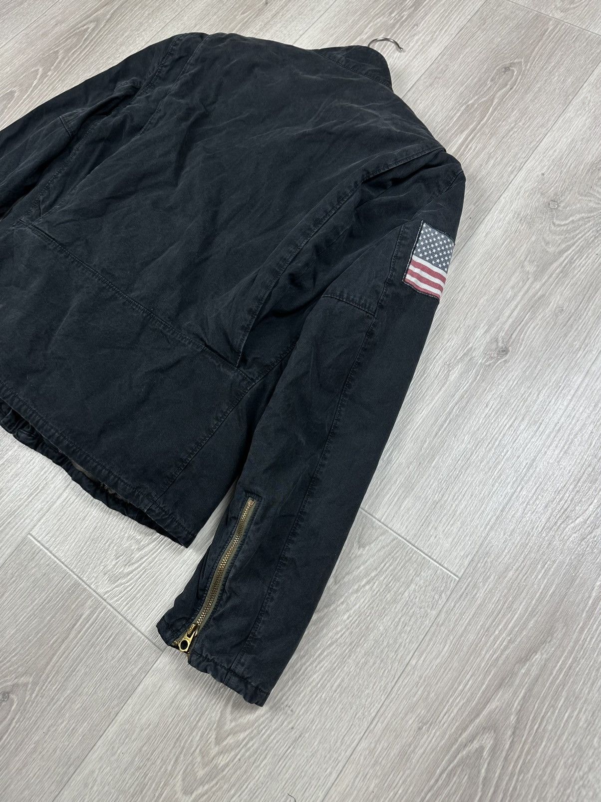 Lauren Ralph Lauren Vintage Polo Ralph Lauren Jeans USA Flag Moto Jacket Size US M / EU 48-50 / 2 - 7 Thumbnail