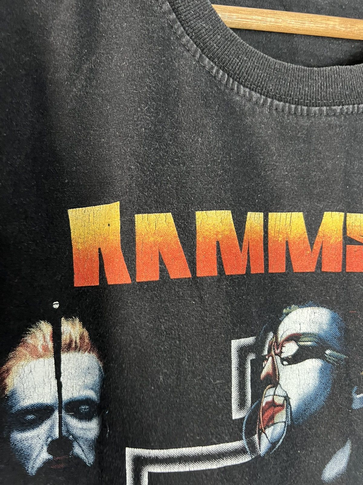 Band Tees Vintage 90s Rammstein Sehnsucht Faded Tee Size US L / EU 52-54 / 3 - 4 Thumbnail