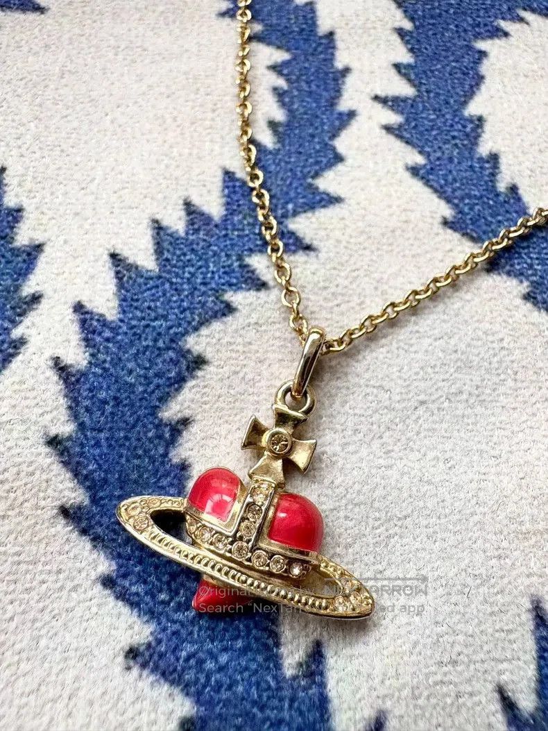 Vivienne Westwood Vivienne Westwood Red Heart Necklace. Size ONE SIZE - 1 Thumbnail