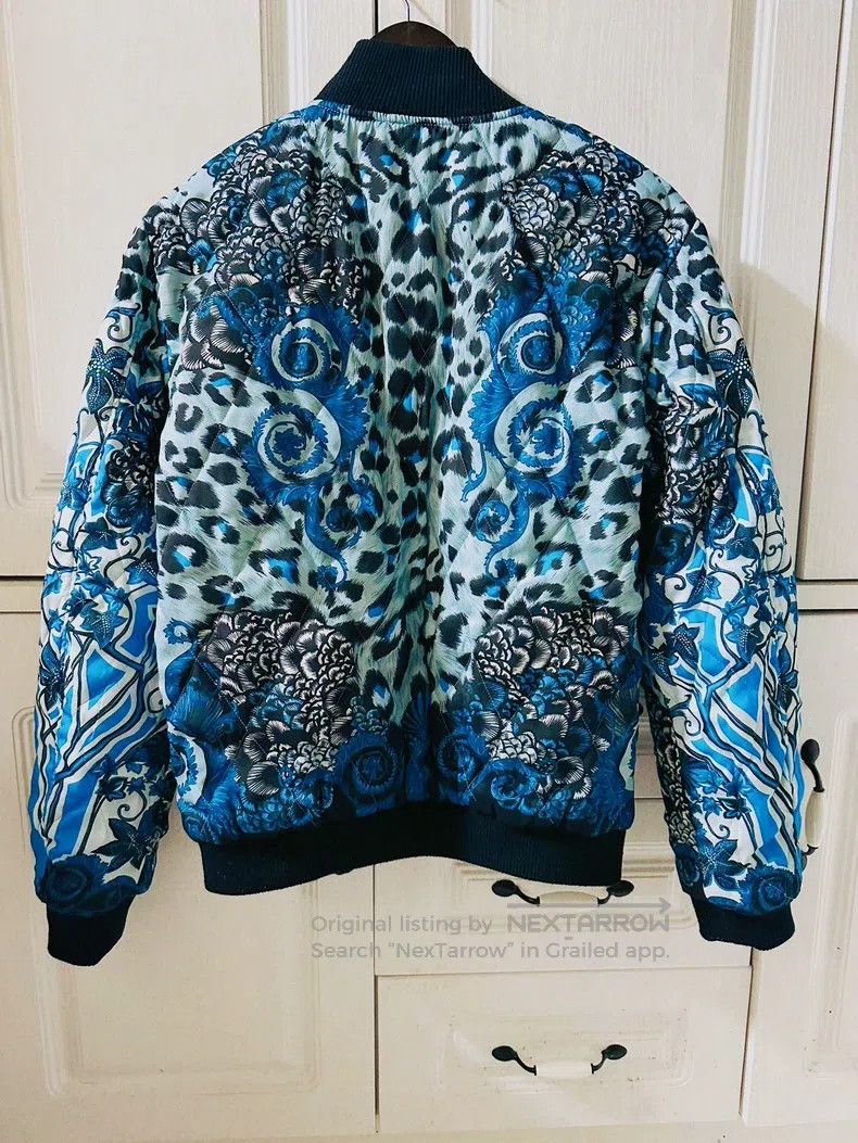 Versace Versace Baroque blue gold reversible jacket Size US S / EU 44-46 / 1 - 2 Thumbnail