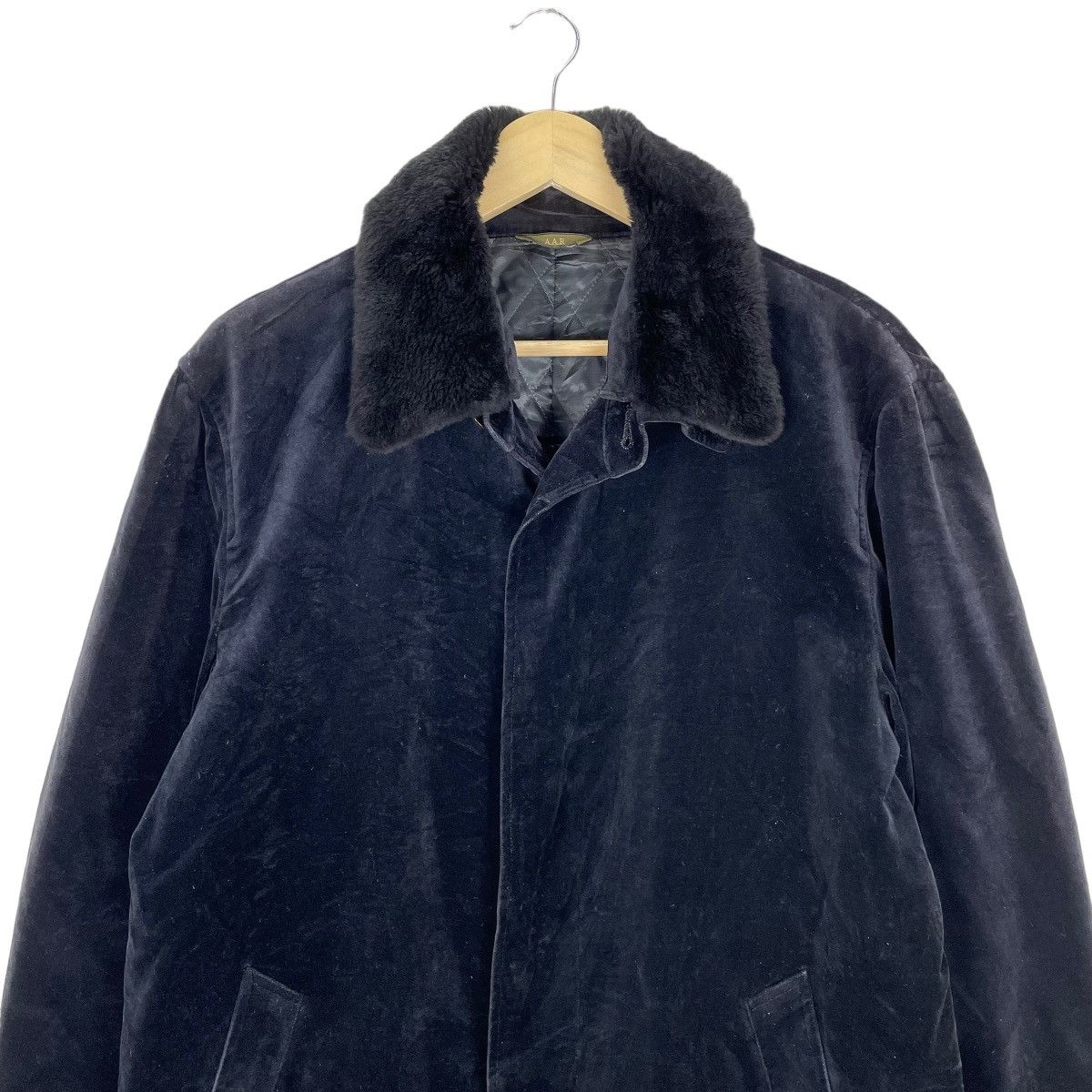Velvet 🔥YOHJI YAMAMOTO A.A.R VELVET MOLESKIN FUR COLLAR JACKET Size US XL / EU 56 / 4 - 5 Thumbnail