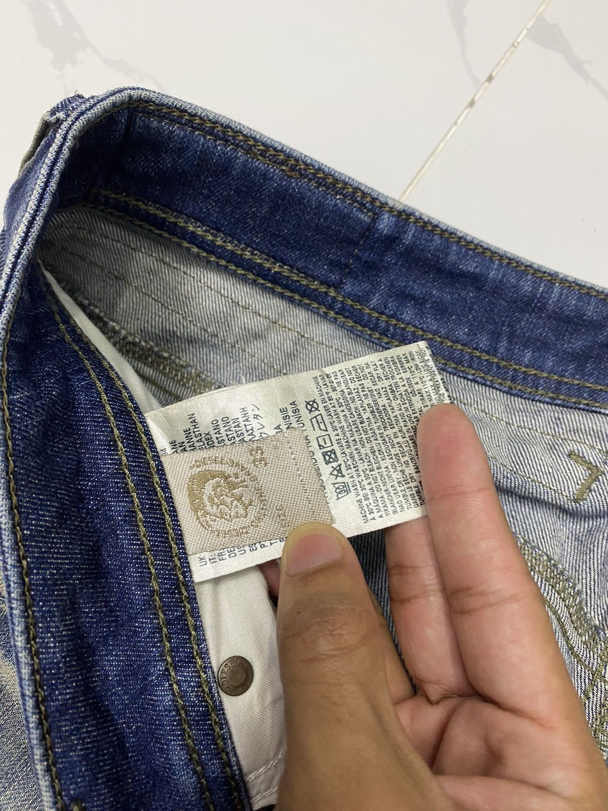 Diesel 🔥DIESEL RIPS DISTRESSED DENIM JEANS Size US 34 / EU 50 - 9 Thumbnail