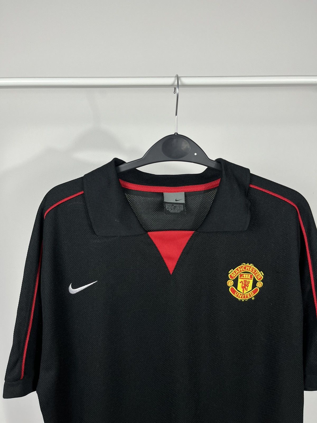 Nike Vintage Nike Manchester United Black Polo Jersey Size M Size US M / EU 48-50 / 2 - 2 Thumbnail