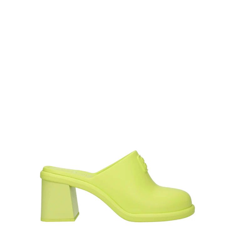 Miu Miu ob1o1e1124 Rubber Slippers in Green Size US 9 / IT 39 - 1 Thumbnail