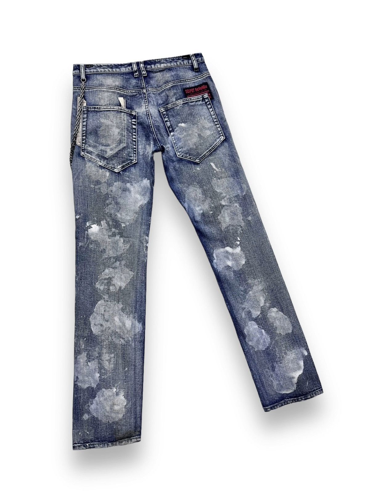 Revenge × Seditionaries 🤘🏼💥SEXPOT REVENGE Punk Metal Bleach Wash Demon Slim Denim Size US 31 - 10 Thumbnail