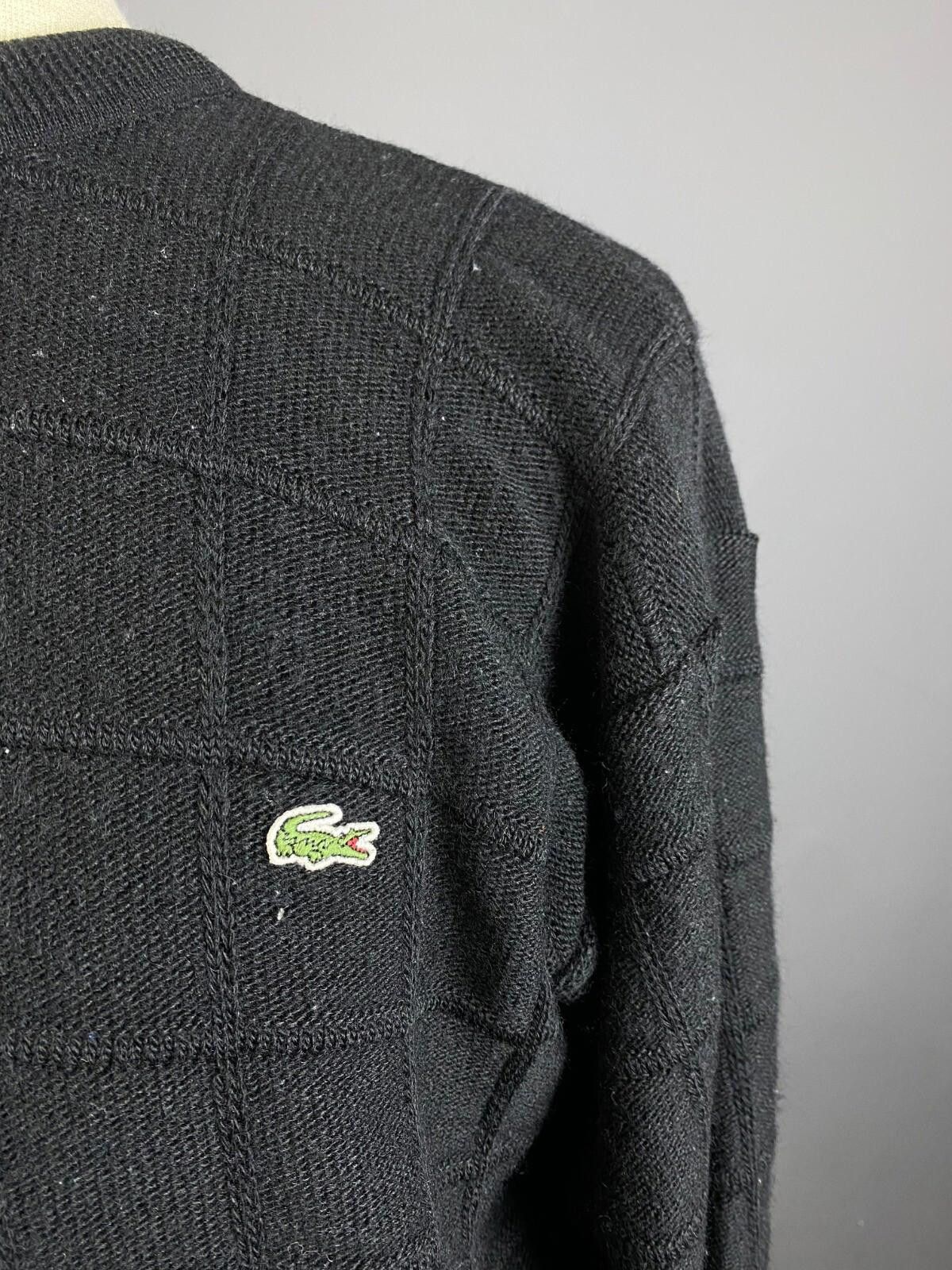 Lacoste Lacoste Black Wool Knit Sweater Size FR 7 / US 2XL Size US XL / EU 56 / 4 - 4 Thumbnail