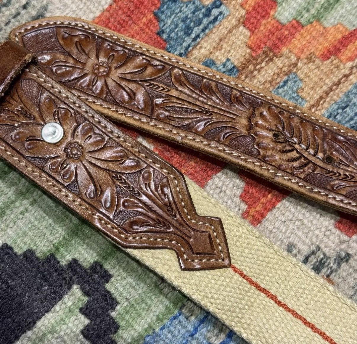 Ralph Lauren Ralph Lauren RL Overlay Carved Horse Head Buckle Belt K22 Size ONE SIZE - 8 Thumbnail