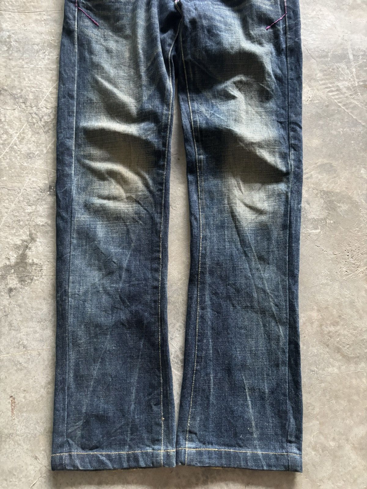 If Six Was Nine RED PEPPER JEANS leopard fur backpocket wing punk grunge Size US 32 / EU 48 - 15 Thumbnail