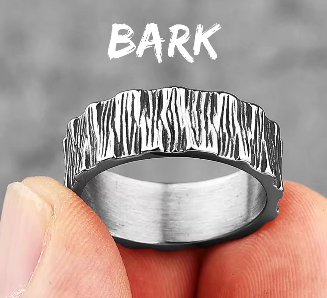 Jewelry × Vintage Simple Vintage Geometry Stainless Steel Mens Rings Size ONE SIZE - 1 Thumbnail