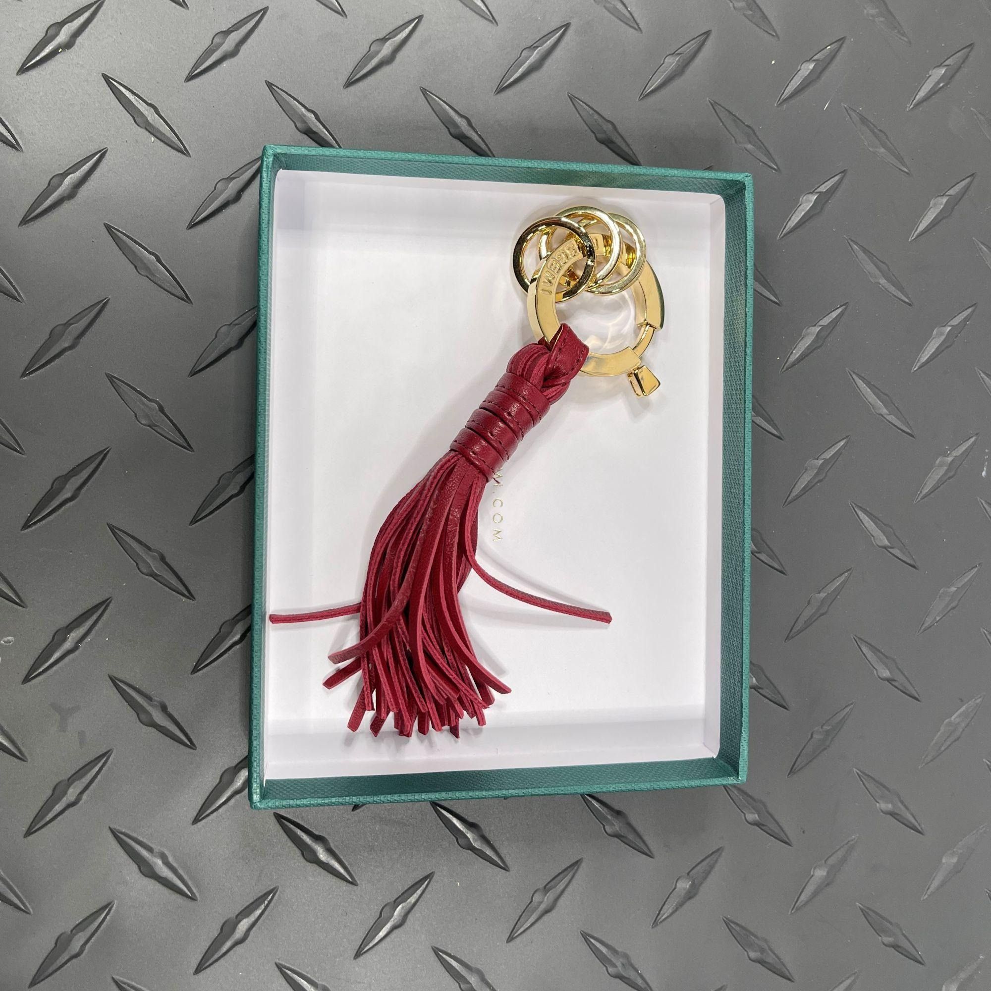 Buscemi Buscemi Fringe Keyholder Scarlet Leather Size ONE SIZE - 2 Thumbnail