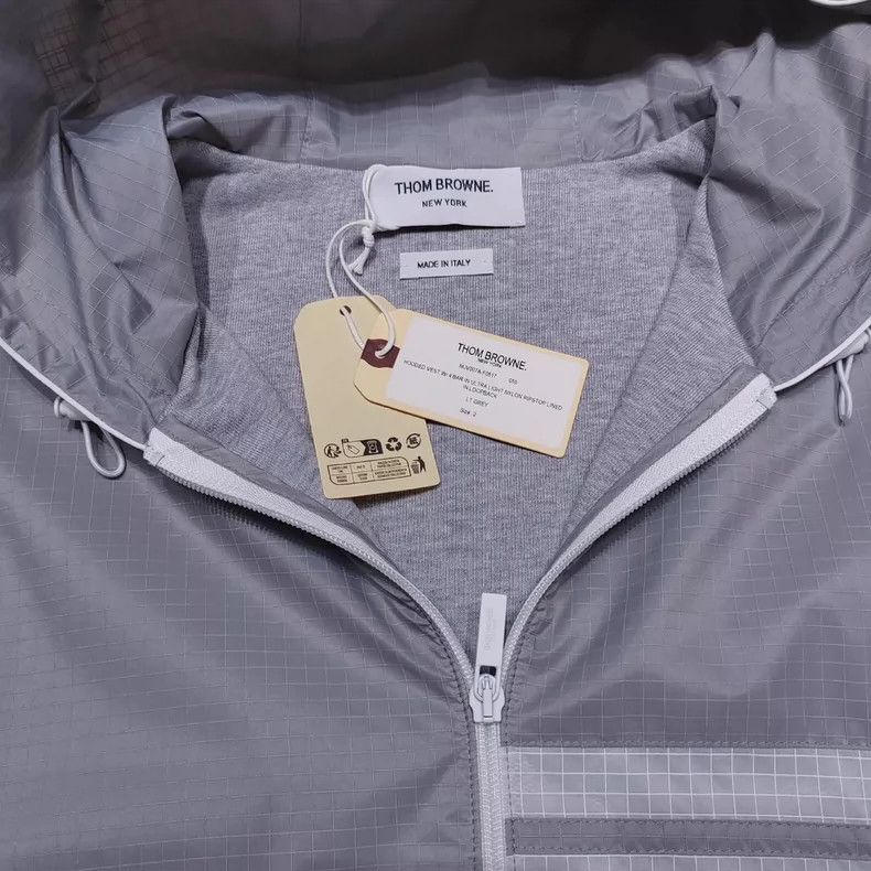 Thom Browne Thom Browne Nylon hooded vest Size US M / EU 48-50 / 2 - 4 Thumbnail