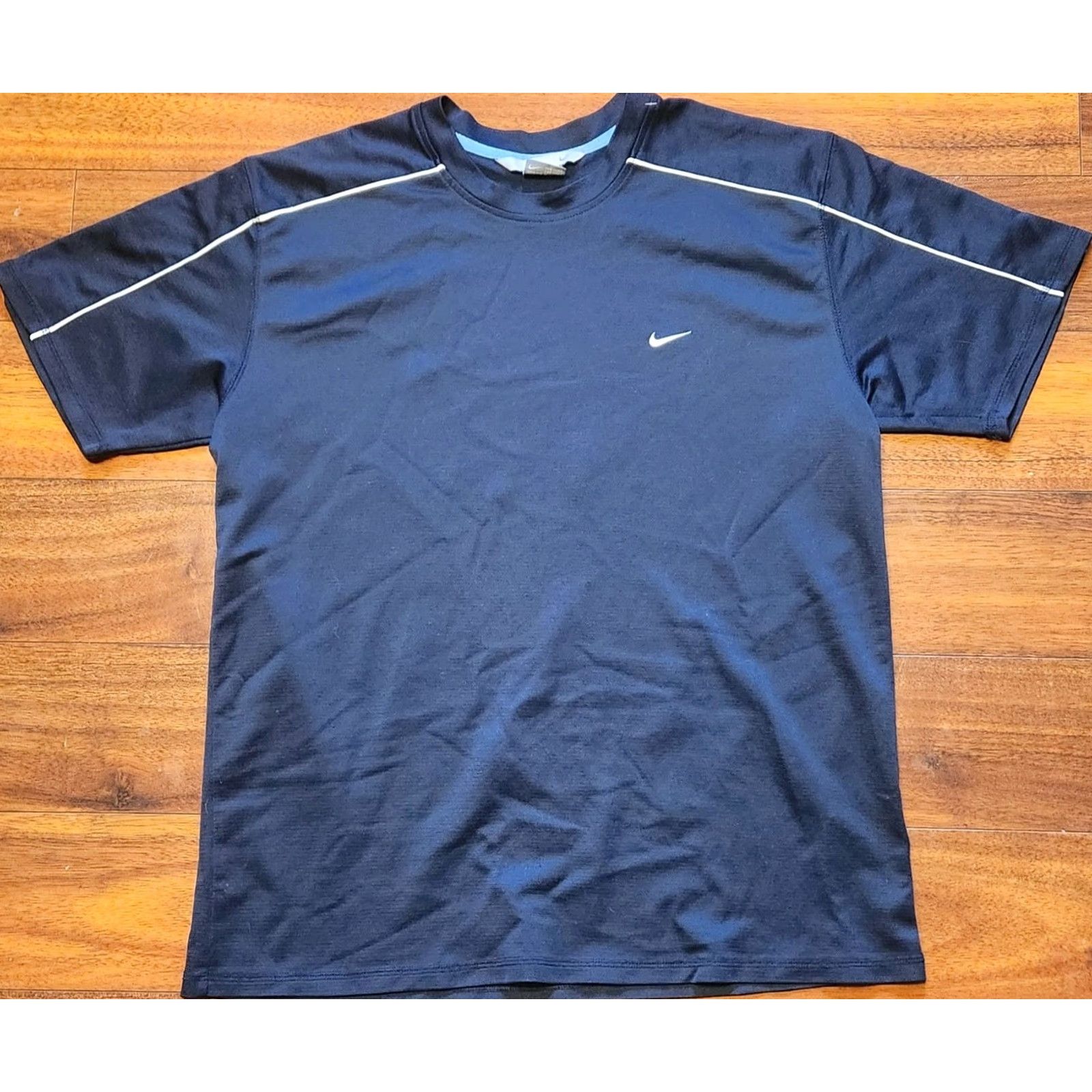 Nike Nike Athletic Shirt Mens XL Silver Tag Swoosh Basketball Warm Up Vintage XL Athletic Mens Shirt Blue 90s Retro College Sports Nike Size US XL / EU 56 / 4 - 6 Thumbnail