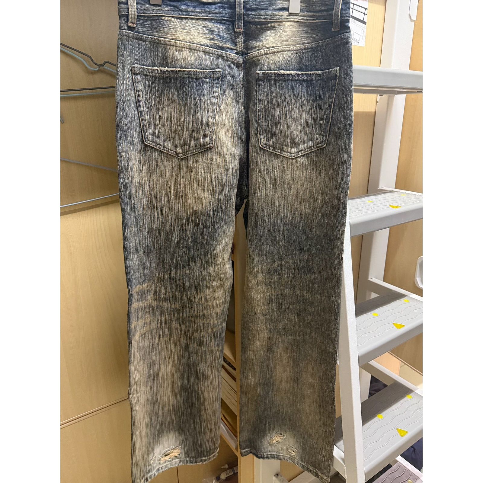 Edwin Vintage Faded Wash Distressed Ripped Denim Jeans Size US 33 - 4 Thumbnail