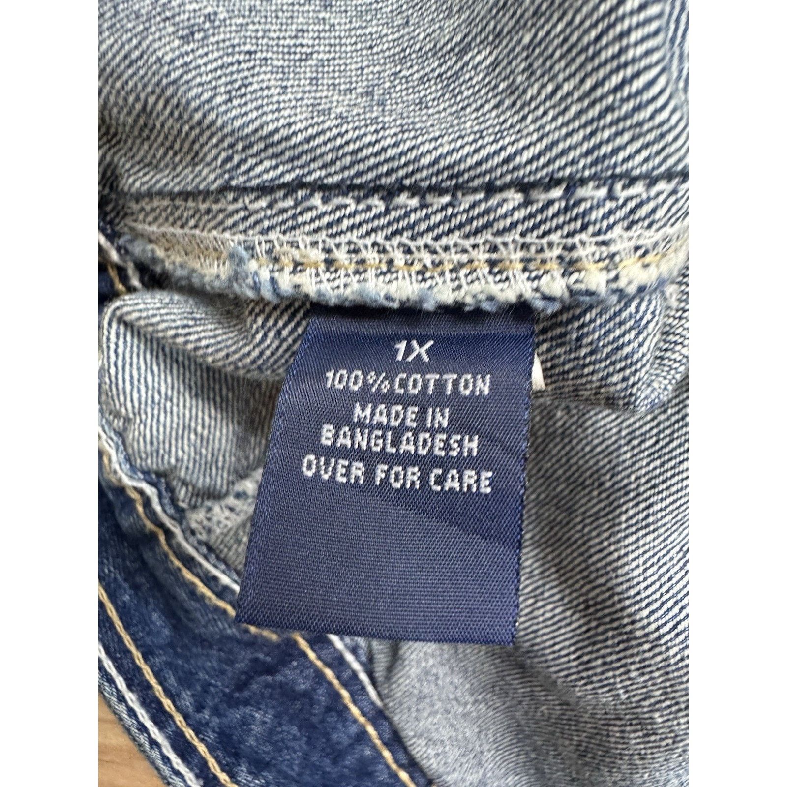 Other Amethyst Women’s Plus 1X Blue Denim Vest Distressed Size XL / US 12-14 / IT 48-50 - 10 Thumbnail
