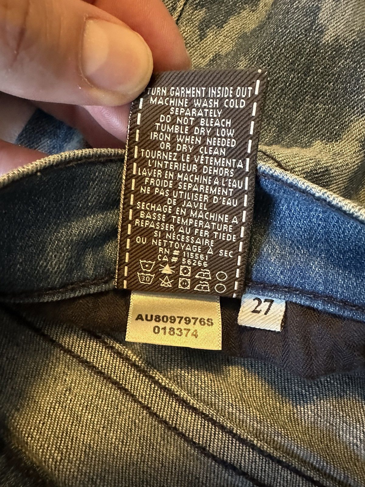 7 For All Mankind 7 Seven For All Mankind the Cropped Skinny Size-30" X 27.5" Size 30" / US 8 / IT 44 - 4 Thumbnail