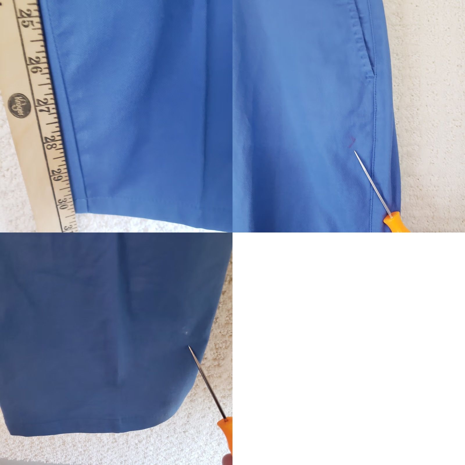 Peter Millar PETER MILLAR Pants Men 38W 30L Blue Pima Cotton Spandex Stretch Flat Front Khakis Regular Size US 38 / EU 54 - 9 Thumbnail