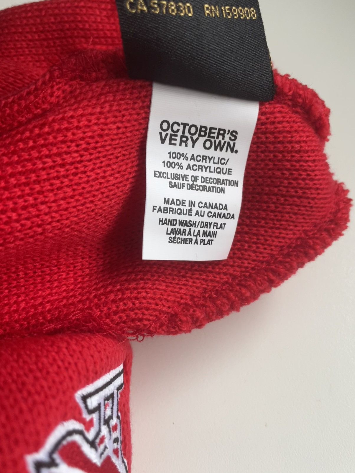 NHL × October's Very Own OVO X NHL CHICAGO BLACKHAWKS BEANIE Size ONE SIZE - 6 Thumbnail