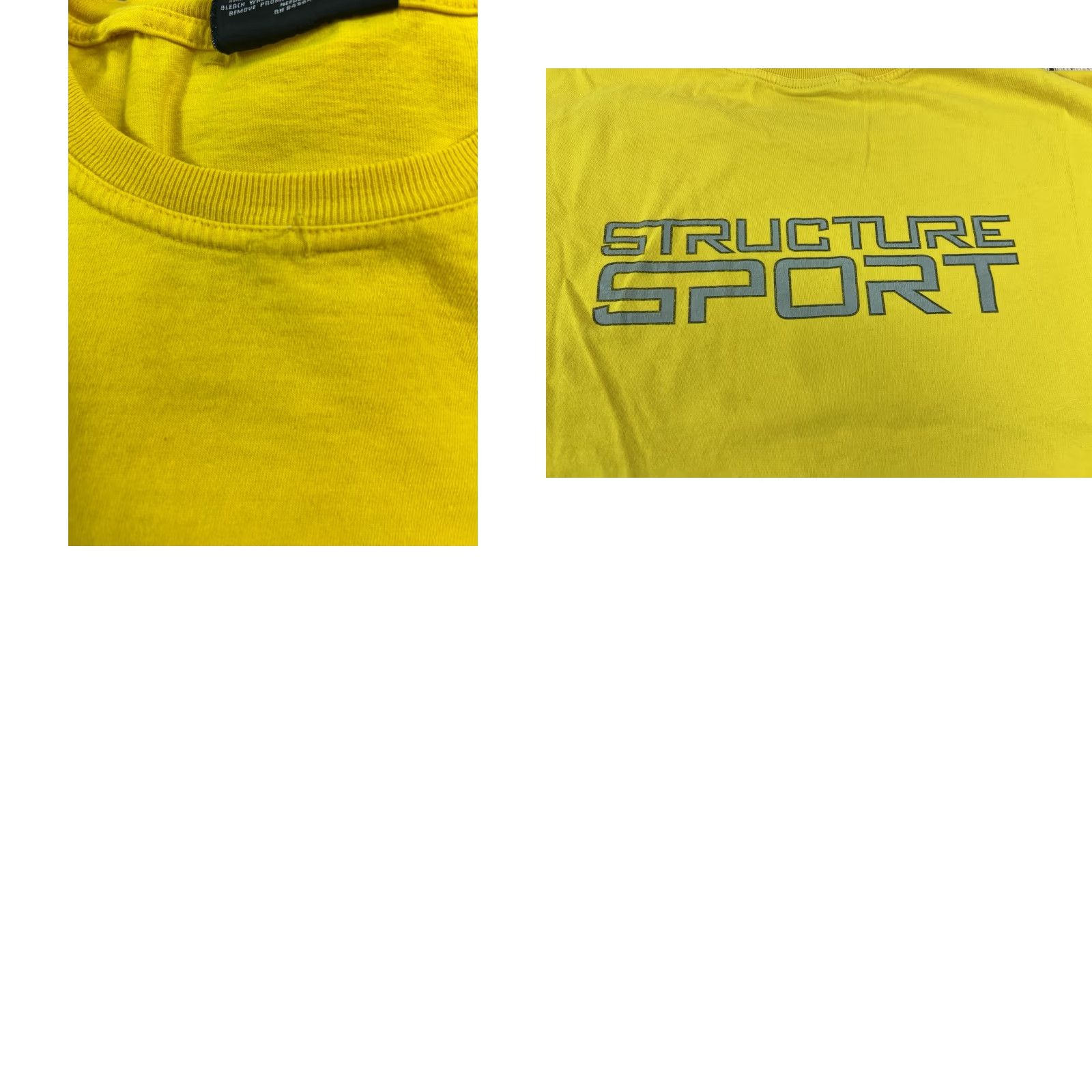 Vintage VINTAGE Distressed Y2K Structure Sport Yellow T Shirt XL Men Crew Neck Short Sleeve Size XL Yellow Grunge Hipster Punk Vintage Yes Size US XL / EU 56 / 4 - 8 Thumbnail