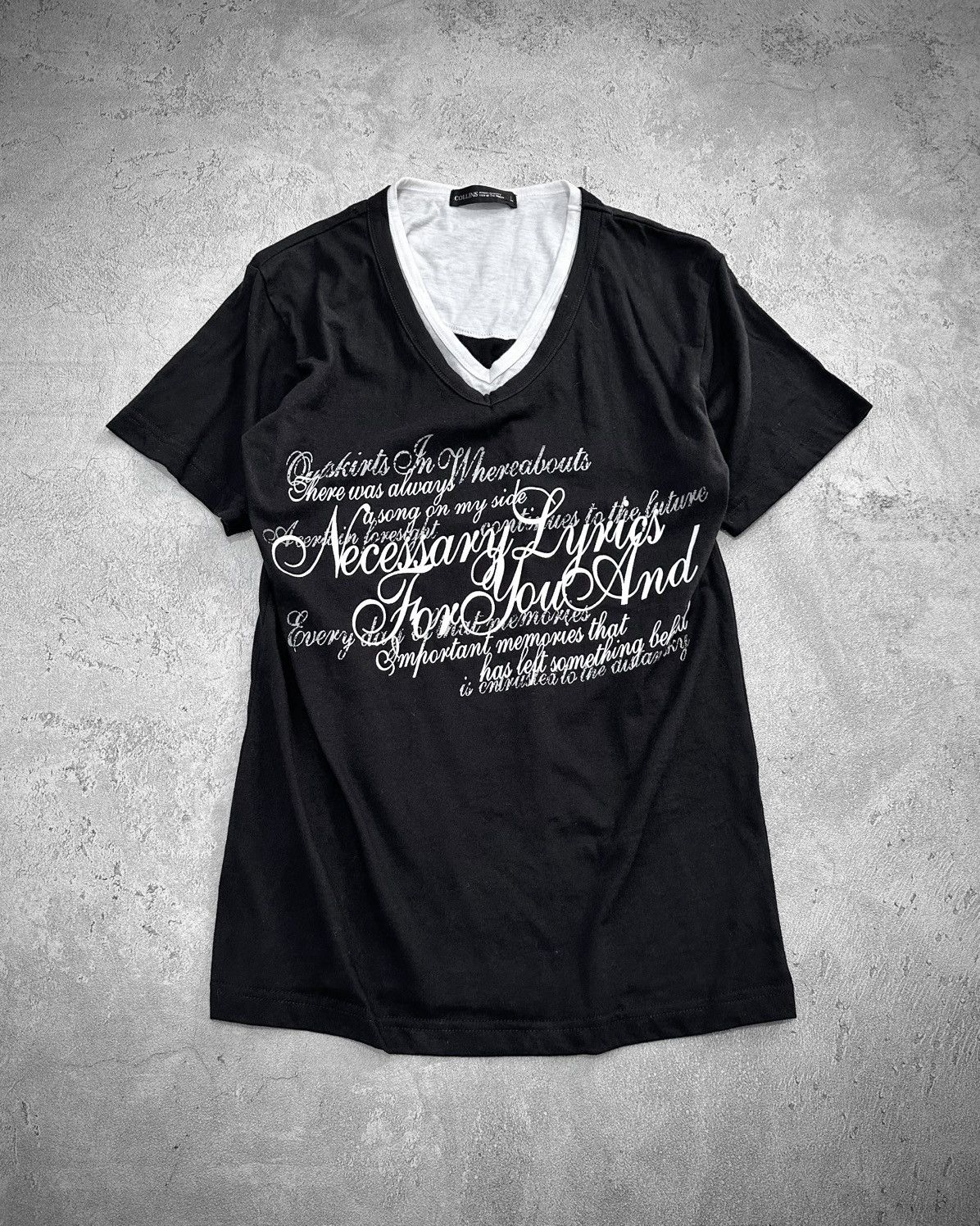 Tornado Mart Vkei Collins Poem T-shirt Fuga Lgb Style Size US M / EU 48-50 / 2 - 1 Thumbnail