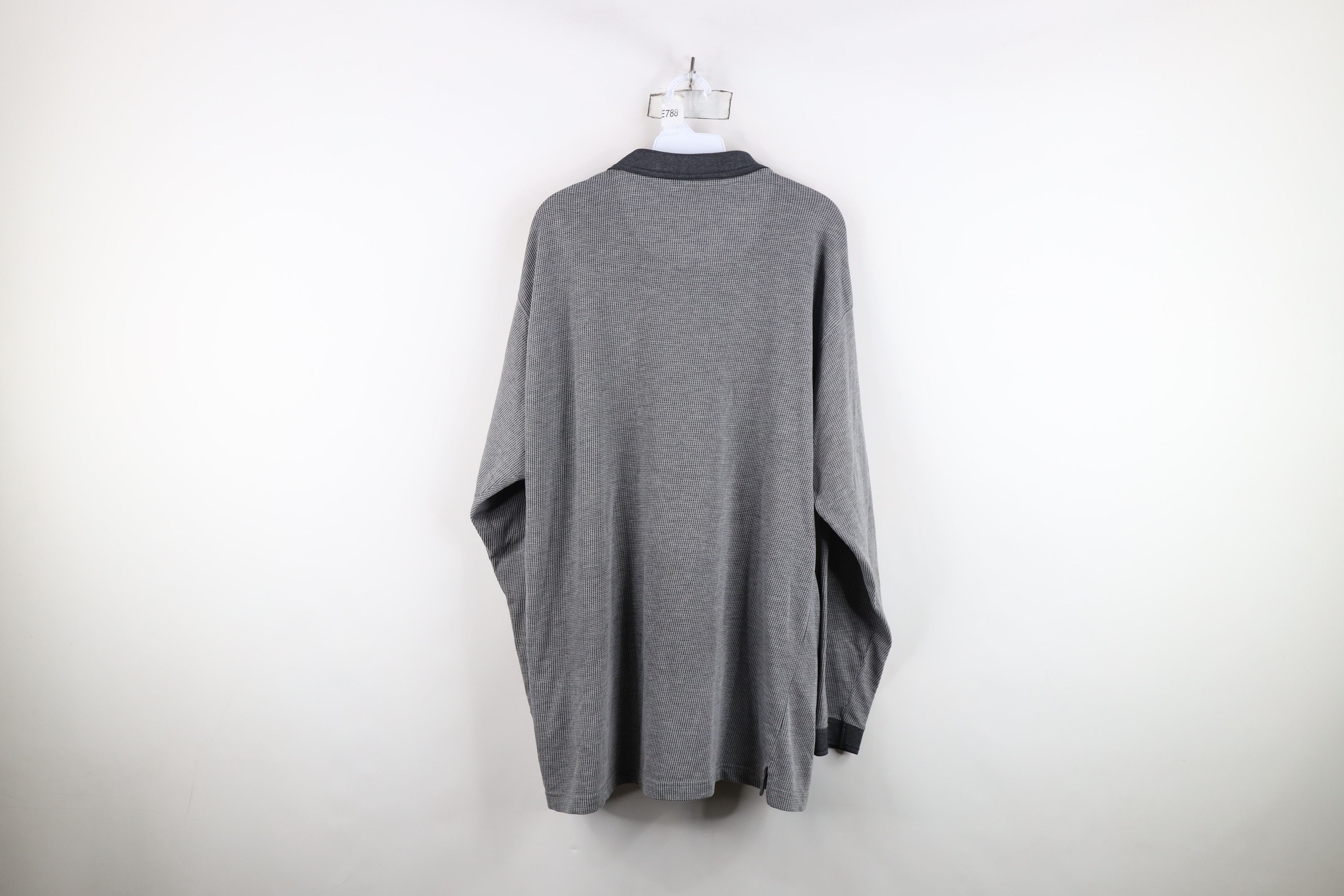 Vintage Vintage 90s Streetwear Knit Collared Long Sleeve Rugby Polo Size US XL / EU 56 / 4 - 11 Thumbnail