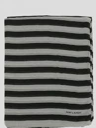 image of Saint Laurent Paris Oc11Z0124 Scarf In Black, Men's