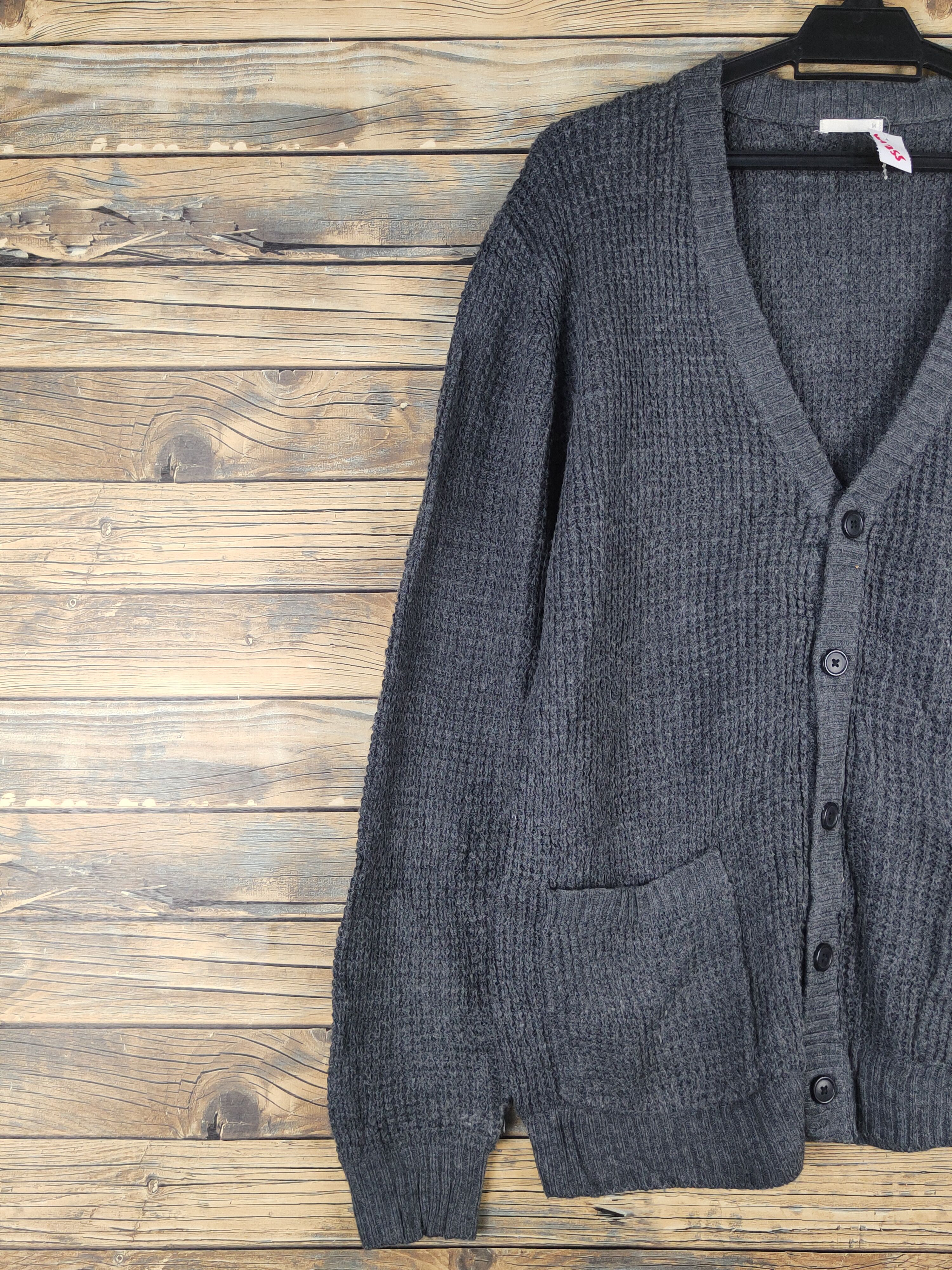 GU GU Dark Gray Knitwear Cardigan #W1355 Size US M / EU 48-50 / 2 - 3 Thumbnail
