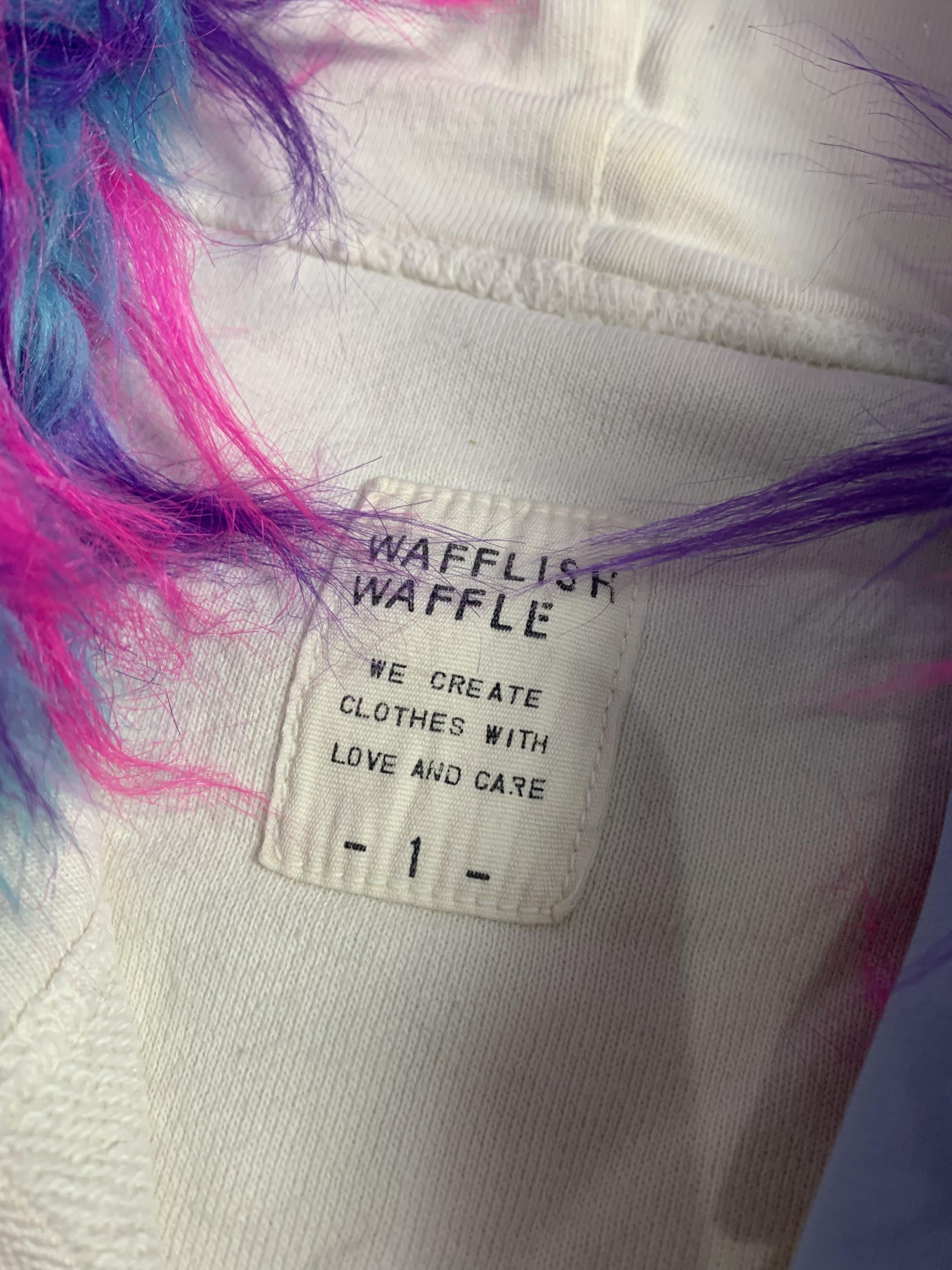 Japanese Brand Waffle Vintage Fur Hoodie Japan Style Size US L / EU 52-54 / 3 - 3 Thumbnail
