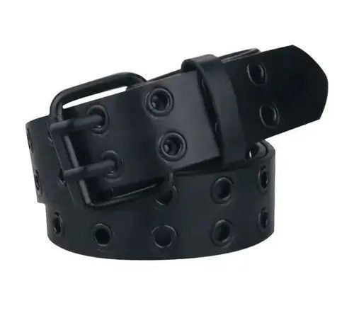 VIBE Black PU Leather Belt Size ONE SIZE - 1 Thumbnail
