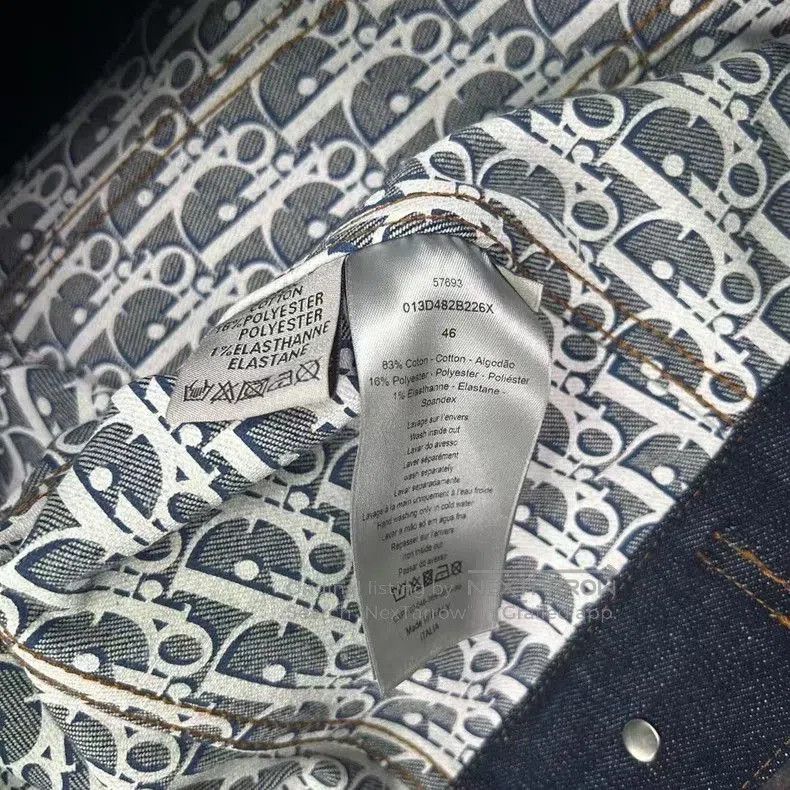 Dior Dior Denim Jacket with Logo Lining. Size US M / EU 48-50 / 2 - 6 Thumbnail