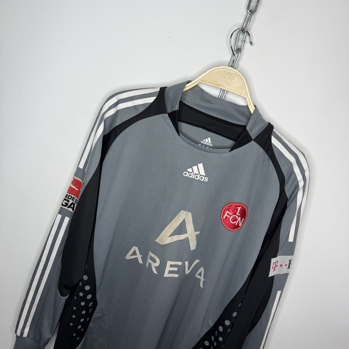 Adidas Adidas 1.FCN Nurnberg goalkeeper jersey Klewer 18 2008 Y2K Size US XL / EU 56 / 4 - 5 Thumbnail
