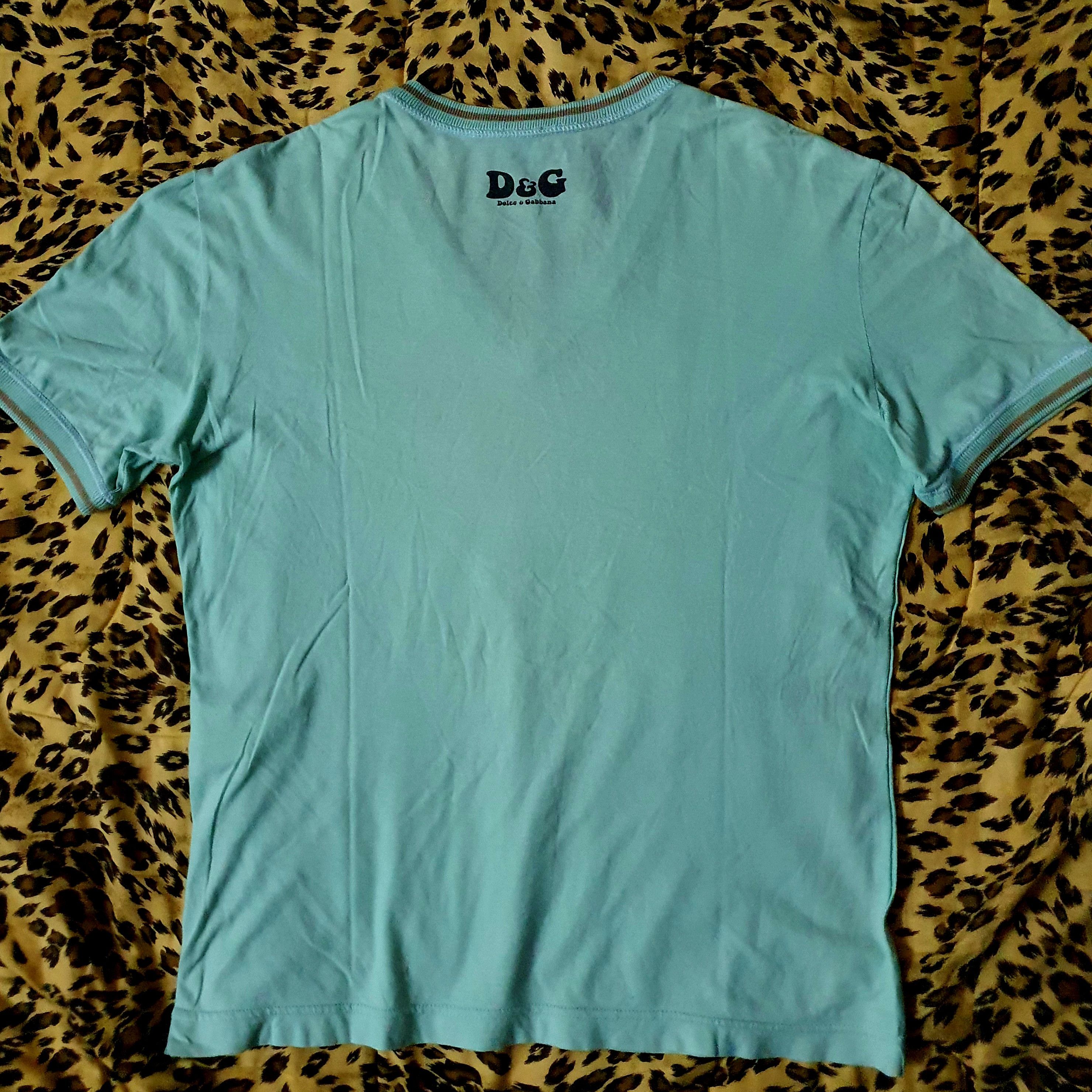 Dolce & Gabbana (D&G) Dolce & Gabbana 'Koss Stereophones' V-neck Ringer Size US S / EU 44-46 / 1 - 7 Thumbnail