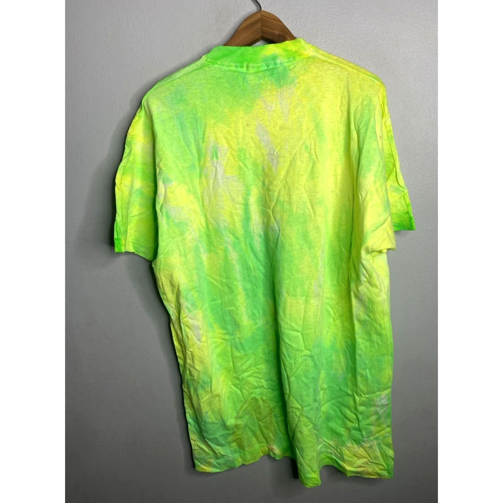 Fruit Of The Loom VINTAGE Fruit of the Loom Shirt Adult XL Crew Neck T-Shirt 90s Green Short Sleeve USA 1990s Men B103 Size US XL / EU 56 / 4 - 5 Thumbnail
