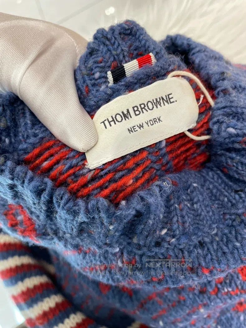 Thom Browne Thom Browne Floral wool sweater Size US S / EU 44-46 / 1 - 3 Thumbnail