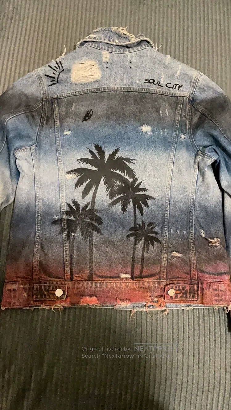 Amiri Amiri Coconut Tree Rendered Destroyed Jacket Size US M / EU 48-50 / 2 - 2 Thumbnail
