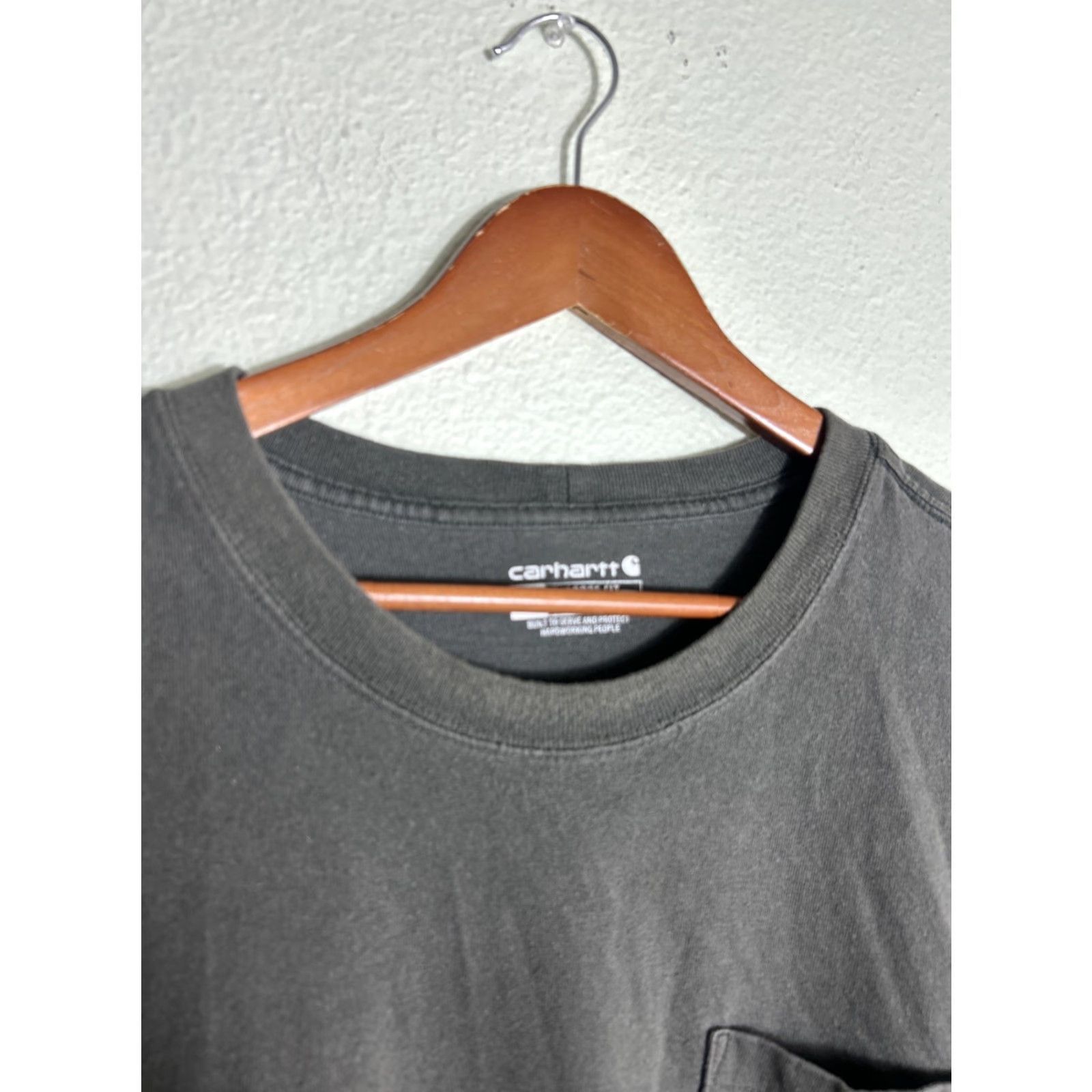 Carhartt Carhartt T-Shirt Mens XXL Olive Green Loose Fit Holes Stains Size US XXL / EU 58 / 5 - 4 Thumbnail
