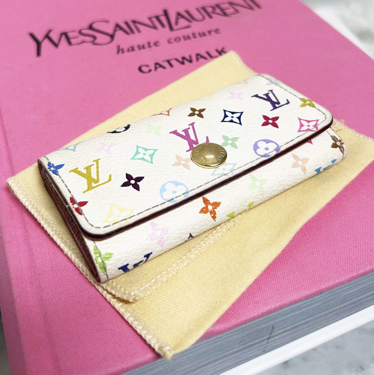 Louis Vuitton Authentic Louis Vuitton Limited Ed. Multicolor 4 Key Holder Size ONE SIZE - 2 Thumbnail