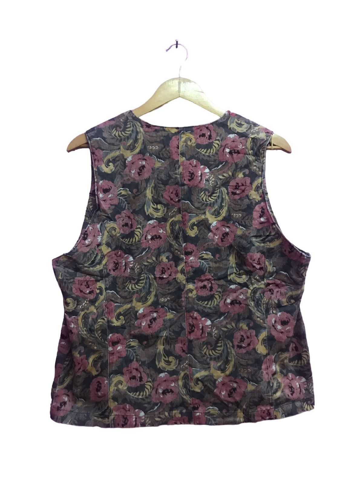 Japanese Brand Flowers Fullprints Vests Size US M / EU 48-50 / 2 - 2 Thumbnail
