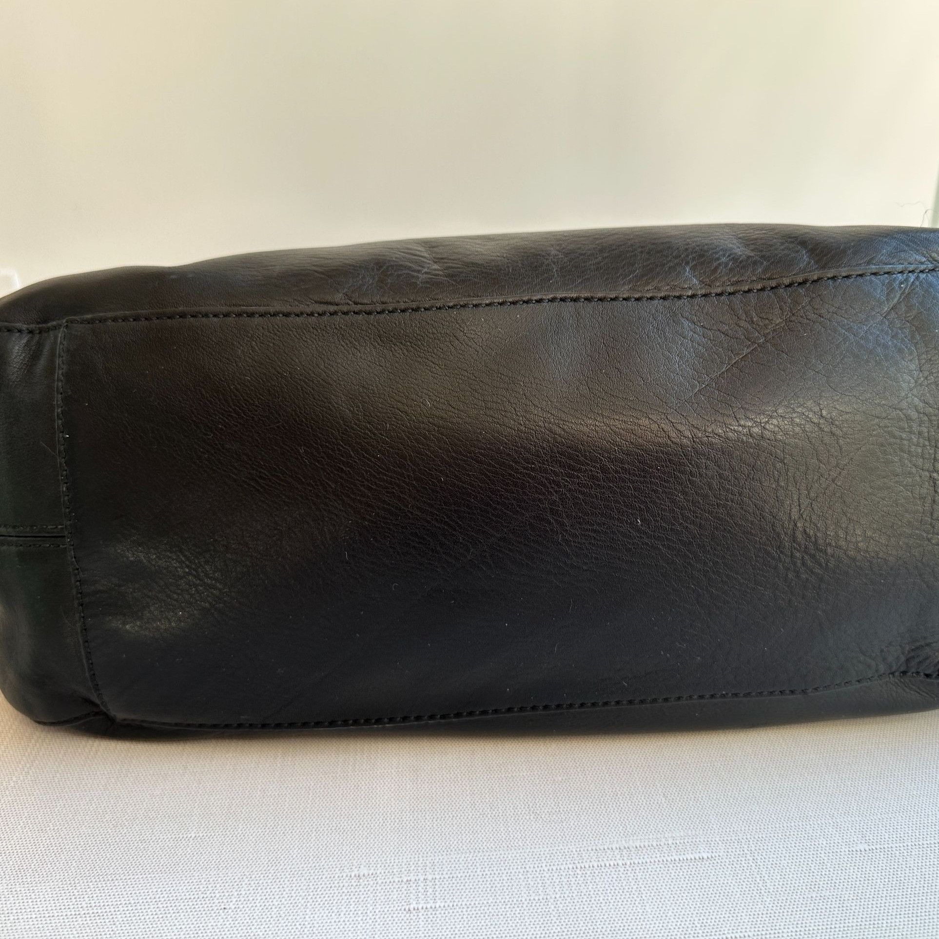 Coach COACH Colette Black Leather Carry All Shoulder Bag J1020-164 Size ONE SIZE - 6 Thumbnail