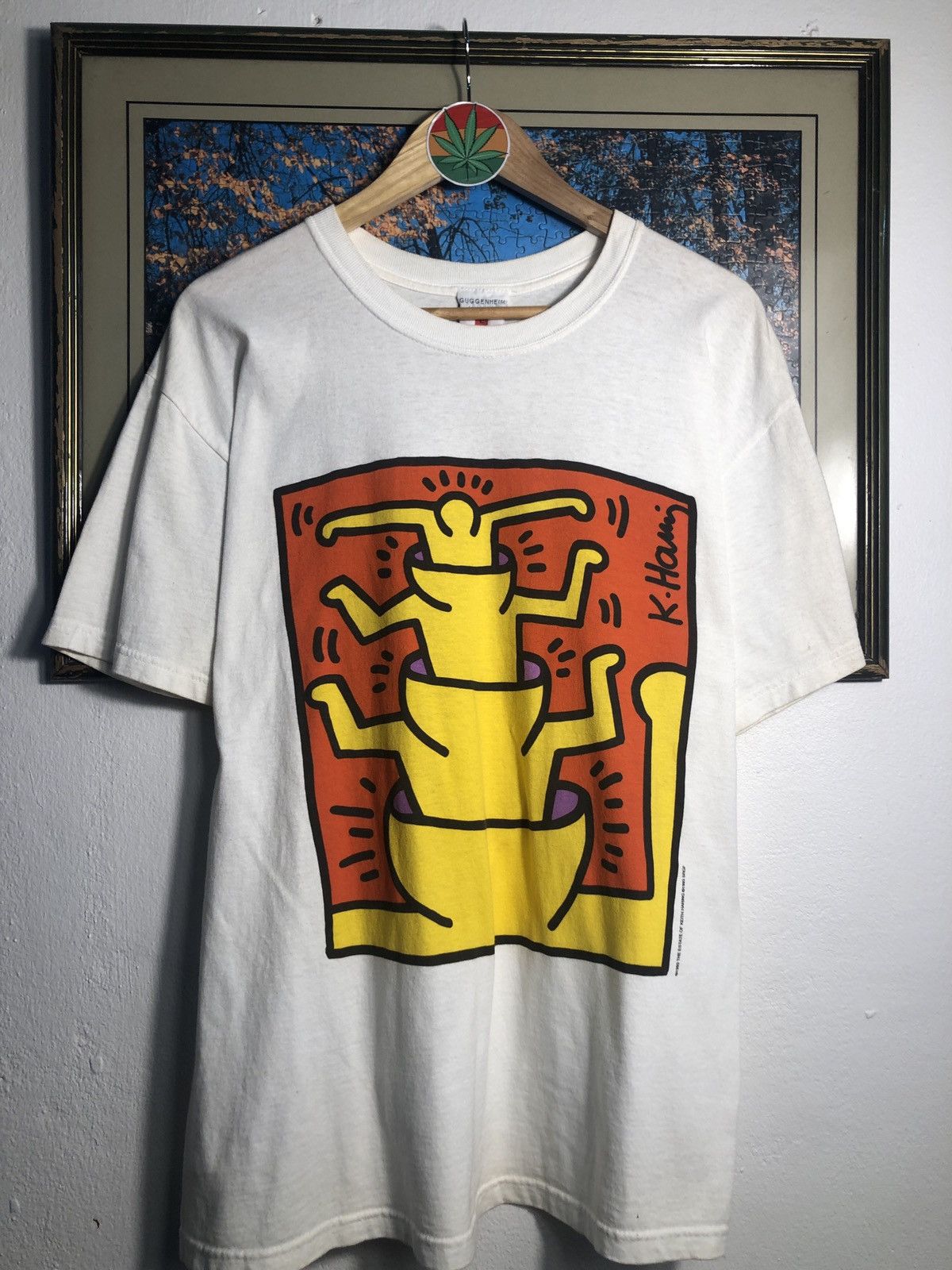 Keith Haring × Vintage RARE Vintage Keith Haring Guggenheim Museum Size US L / EU 52-54 / 3 - 1 Thumbnail