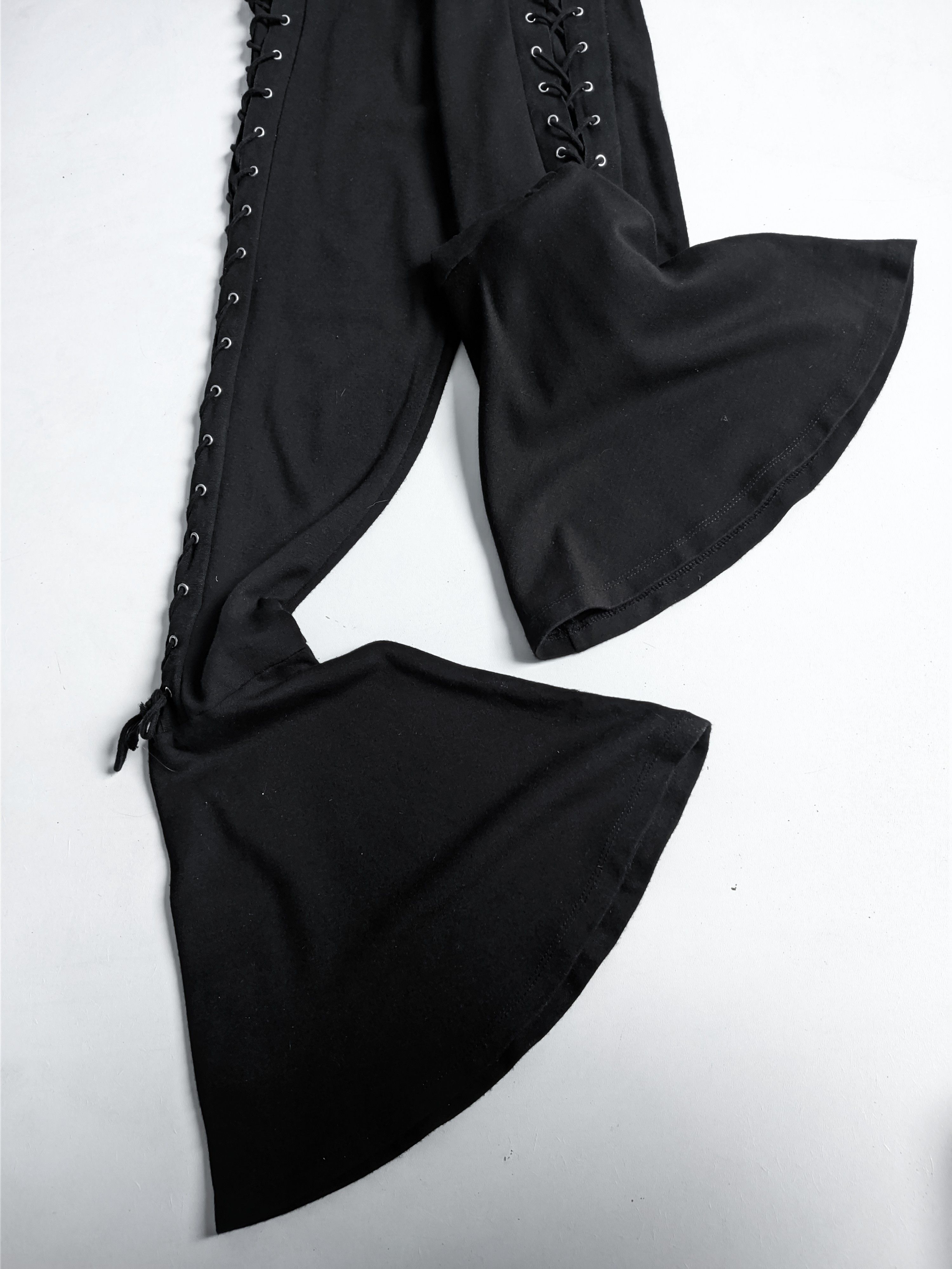 Vintage Vintage flared pants y2k avant garde gothic Size 26" / US 2 / IT 38 - 6 Thumbnail