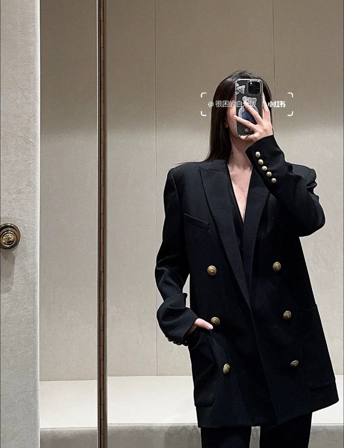Balmain Balmain Black Suit 40 Padded Shoulders 99 New Size S / US 4 / IT 40 - 5 Thumbnail